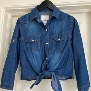 Omoone Chambray Blue Women's Shirt